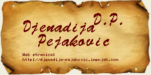 Đenadija Pejaković vizit kartica